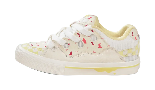 Ollieskate Magic Bake Slip Resistant Abrasion Resistant Low top Skateboard Shoes Unisex White Yellow 