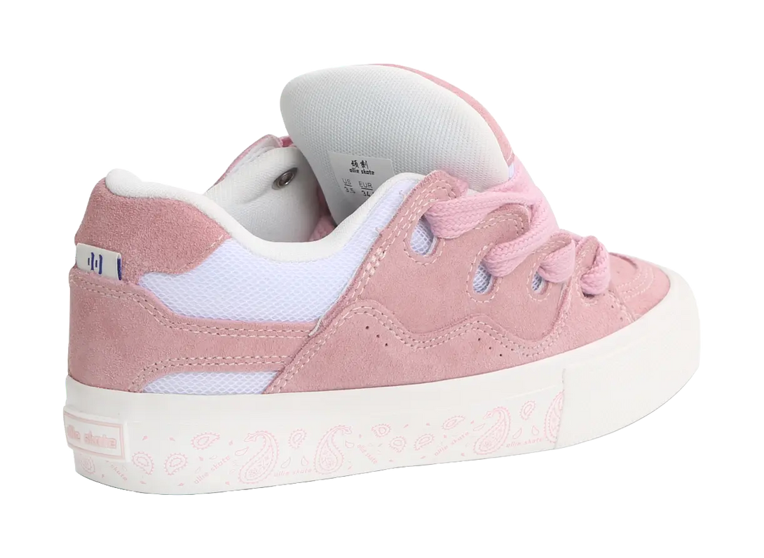 Ollieskate Puffy Shoes Low top Skateboard Shoes Unisex Pink 
