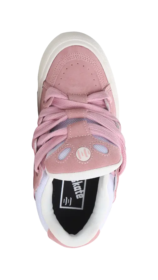 Ollieskate Puffy Shoes Low top Skateboard Shoes Unisex Pink 