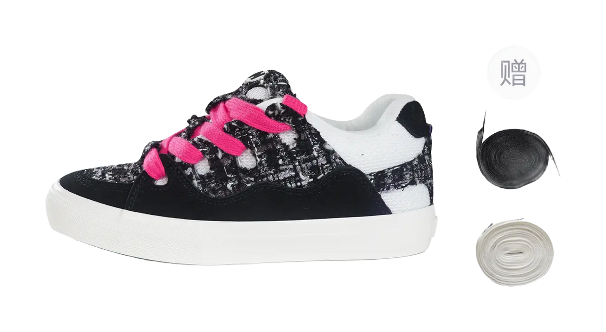 Ollieskate Skateboard Shoes Unisex Low top Black  vjsneaker.com