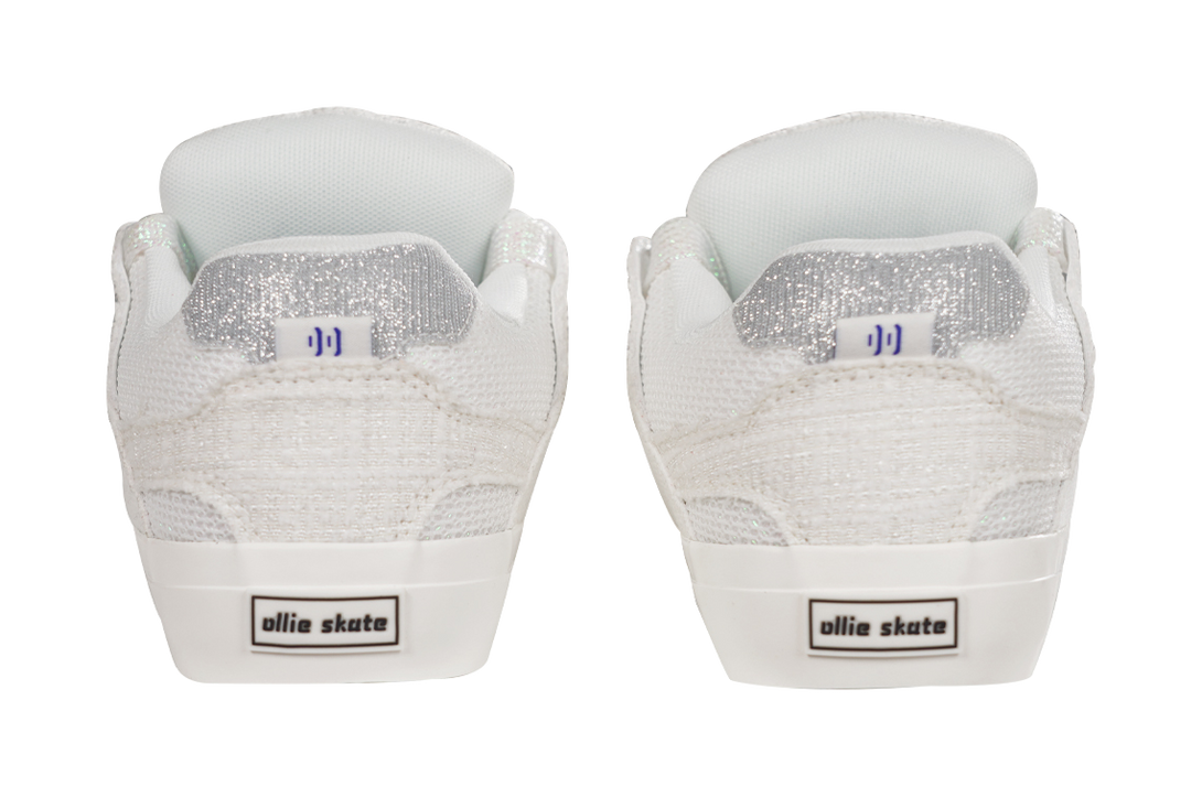 Ollieskate Slip Resistant Low top Casual Shoes Unisex White 