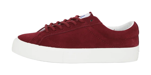 Ollieskate Slip Resistant Shock Absorbers Low top Skateboard Shoes Unisex Burgundy 