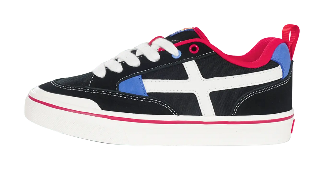 Ollieskate Slip Resistant, Abrasion Resistant, And Balanced Low top Skateboard Shoes Unisex Black 