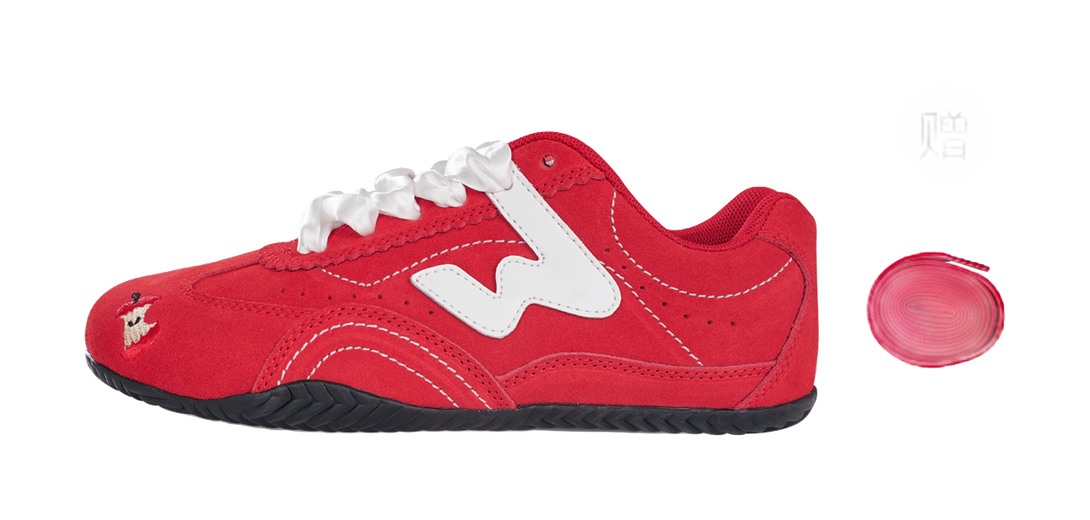 Ollieskate Slip Resistant, Abrasion Resistant, Lightweight Low Top Casual Shoes Unisex Red White 