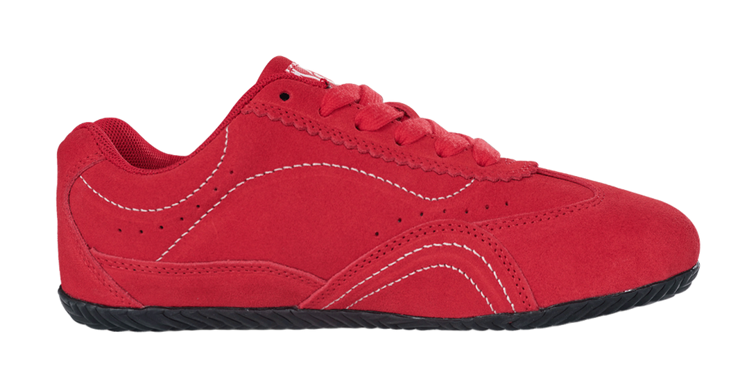 Ollieskate Slip Resistant, Abrasion Resistant, Lightweight Low Top Casual Shoes Unisex Red White 