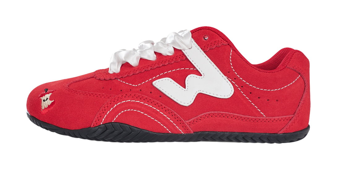 Ollieskate Slip Resistant, Abrasion Resistant, Lightweight Low Top Casual Shoes Unisex Red White 