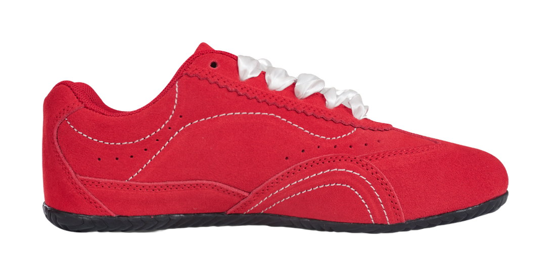 Ollieskate Slip Resistant, Abrasion Resistant, Lightweight Low Top Casual Shoes Unisex Red White 