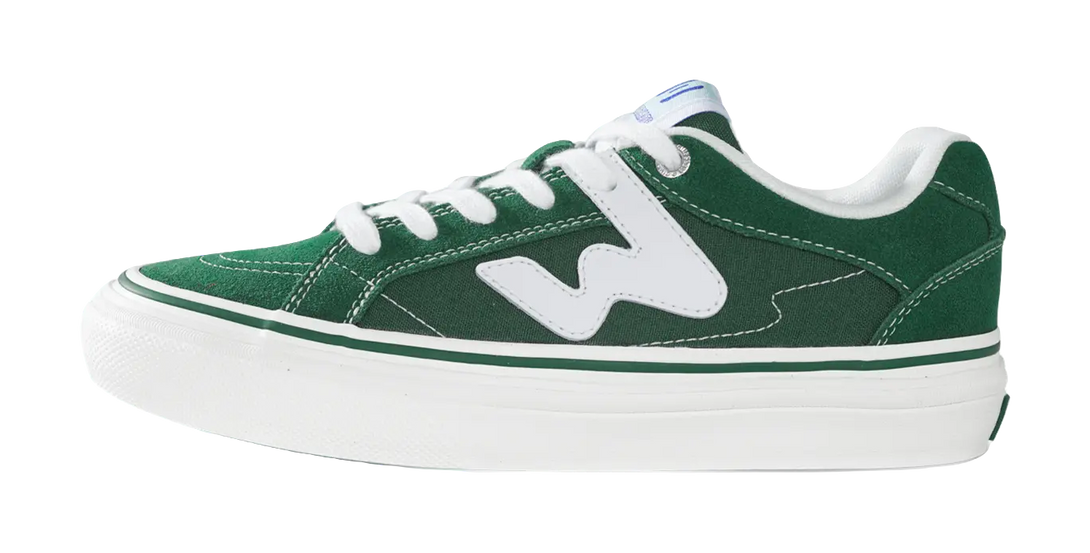 Ollieskate Slip Resistant, Abrasion Resistant, Lightweight Low top Skateboard Shoes Unisex Green 