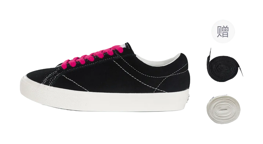 Ollieskate TOS Non slip Lightweight Low top Skateboard Shoes Unisex Black White 