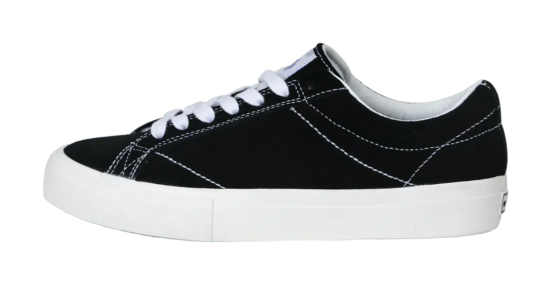 Ollieskate TOS Non slip Lightweight Low top Skateboard Shoes Unisex Black White 