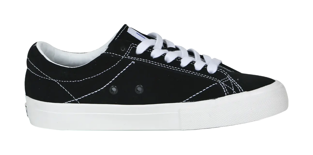 Ollieskate TOS Non slip Lightweight Low top Skateboard Shoes Unisex Black White 