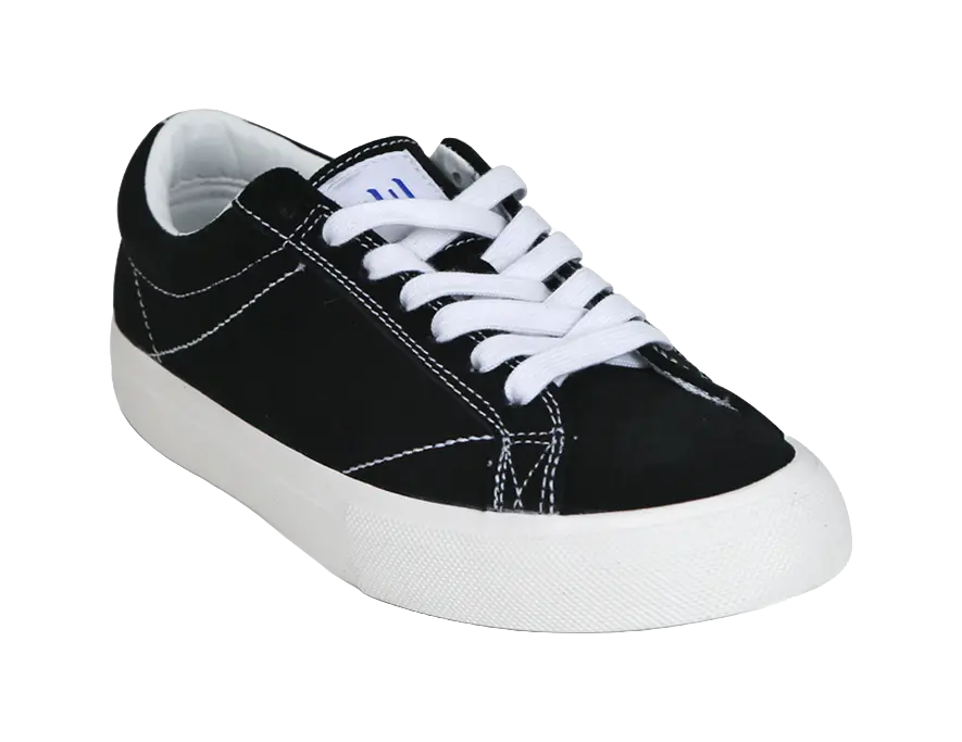 Ollieskate TOS Non slip Lightweight Low top Skateboard Shoes Unisex Black White 