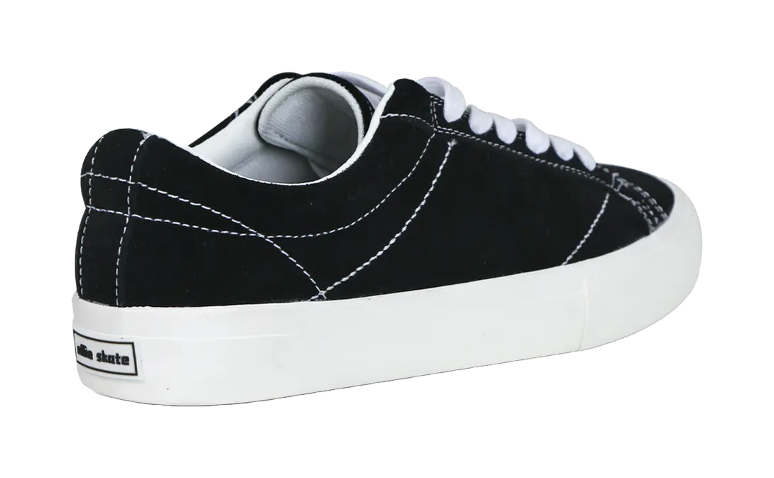 Ollieskate TOS Non slip Lightweight Low top Skateboard Shoes Unisex Black White 