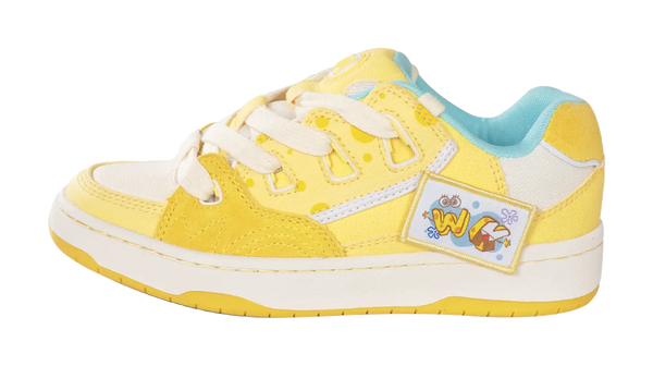 Ollieskate Wear Resistant Balance Low Top Skateboard Shoes Unisex Yellow 