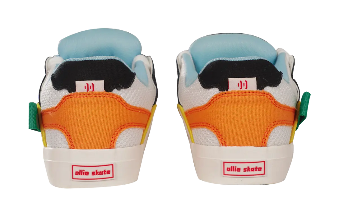 Ollieskate Wear-resistant And Lightweight Low-Top Skateboard Shoes Unisex Beige Black 