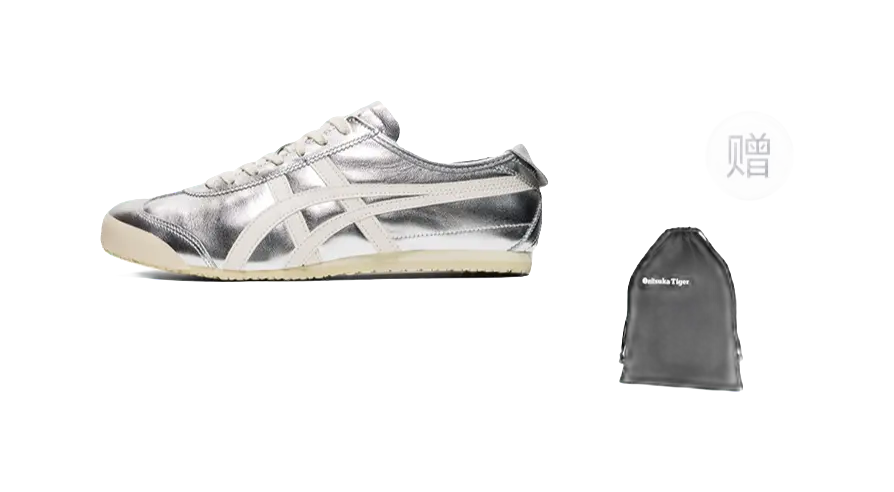 Onitsuka Tiger Mexico 66 Silver Off White  vjsneaker.com