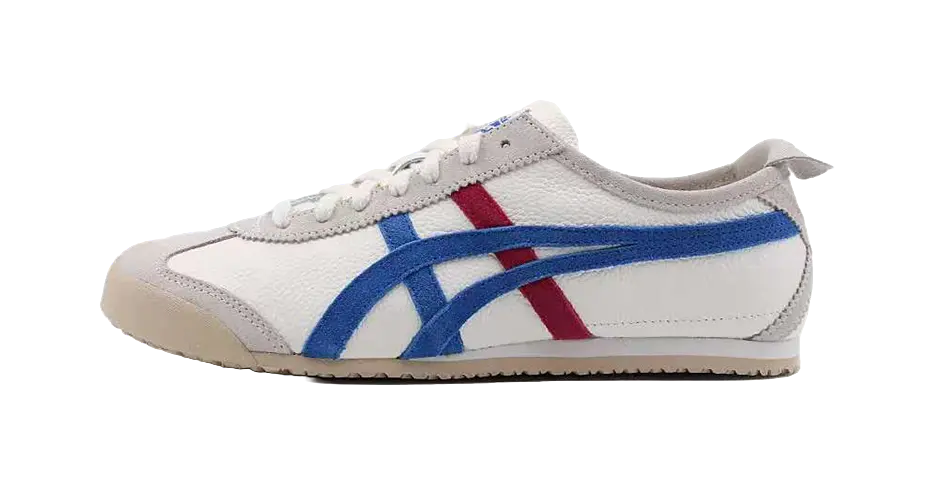 Onitsuka Tiger Mexico 66 Vintage White Directoire Blue  vjsneaker.com