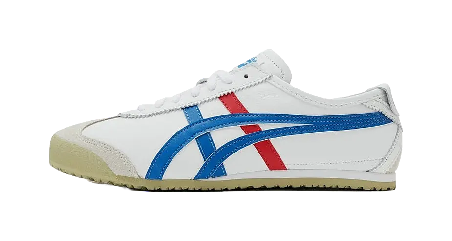 Onitsuka Tiger Mexico 66 White Blue Red  vjsneaker.com