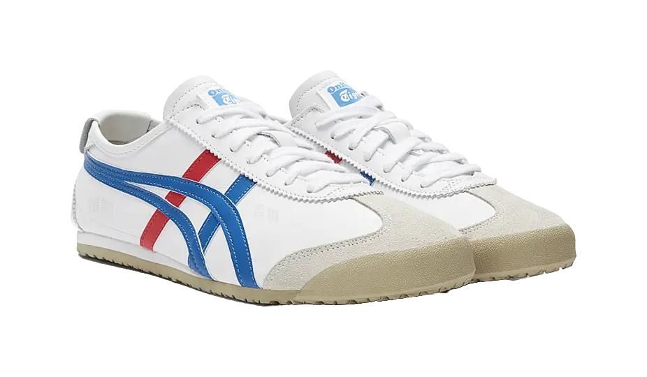 Onitsuka Tiger Mexico 66 White Blue Red  vjsneaker.com