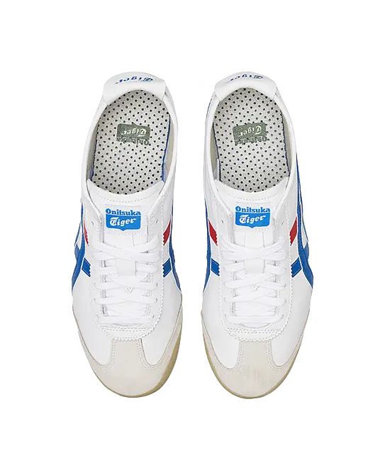 Onitsuka Tiger Mexico 66 White Blue Red  vjsneaker.com