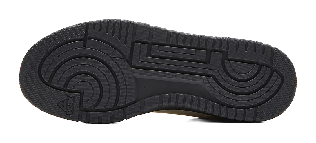 PEAK Air Force One Skateboard Shoes Men's Low top Canvas White/Dark Gray 