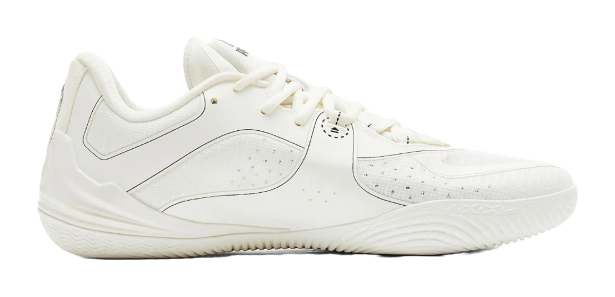 PEAK Anti-Slip And Wear-Resistant Coverage Rebound Low-Top Professional Performance Basketball Shoes Mens Ivory 