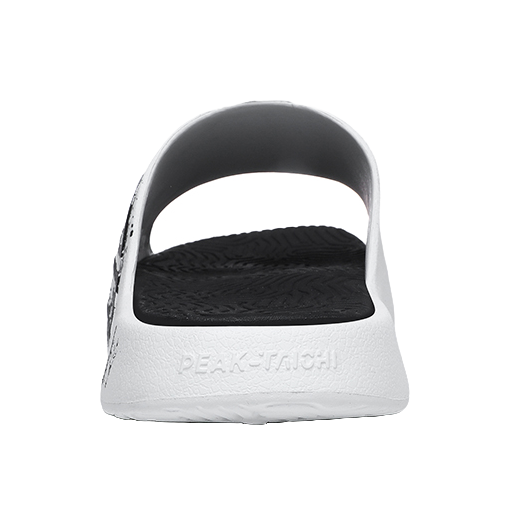 PEAK Attitude 7.0 Slip Resistant Abrasion Resistant Cushioning Slide Slippers Unisex White Black 