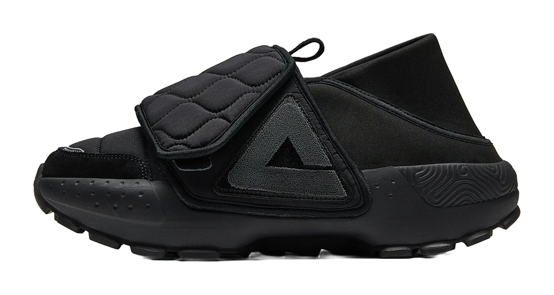 PEAK Coverage Thermal Slip Resistant Cushioning Low top Skateboard Shoes Men's All Black 