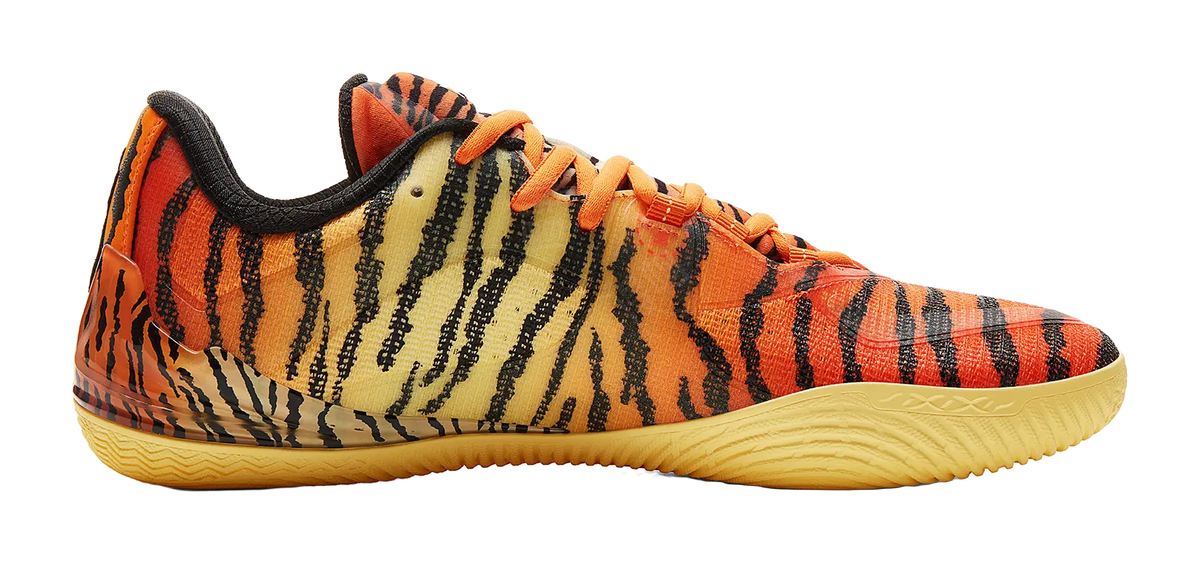 PEAK Cushioning And Abrasion Resistant Coverage Low Top Basketball Shoes Mens Orange Yellow Black  vjsneaker.com