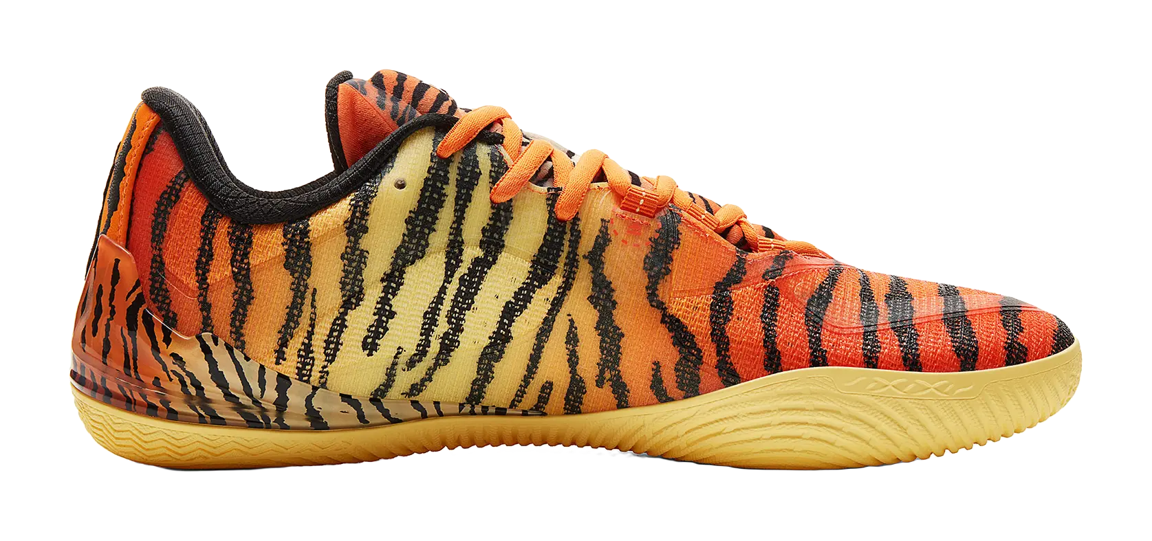 PEAK Cushioning And Abrasion Resistant Coverage Low Top Basketball Shoes Mens Orange Yellow Black  vjsneaker.com