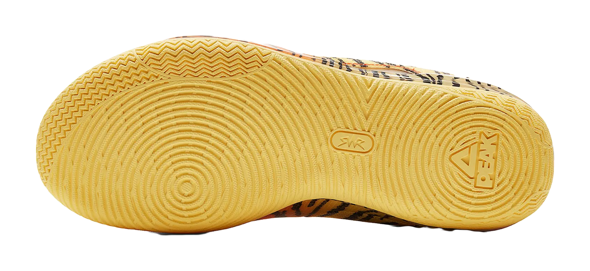 PEAK Cushioning And Abrasion Resistant Coverage Low Top Basketball Shoes Mens Orange Yellow Black  vjsneaker.com