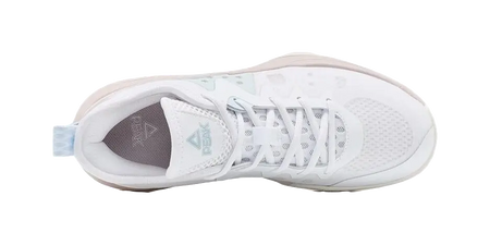 PEAK Cushioning, Slip Resistant, Abrasion Resistant, Lightweight, Rebound Low top Basketball Shoes Womens White Pink 
