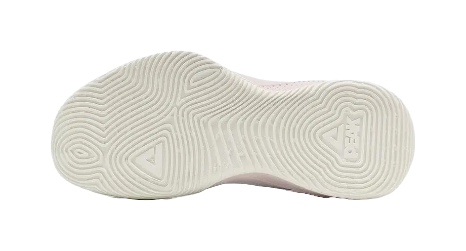 PEAK Cushioning, Slip Resistant, Abrasion Resistant, Lightweight, Rebound Low top Basketball Shoes Womens White Pink 