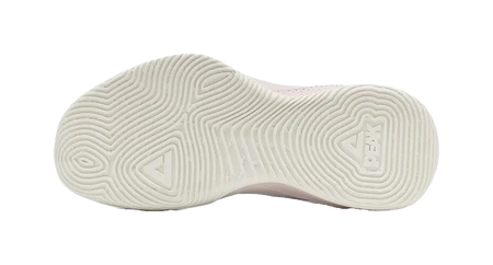 PEAK Cushioning, Slip Resistant, Abrasion Resistant, Lightweight, Rebound Low top Basketball Shoes Womens White Pink 