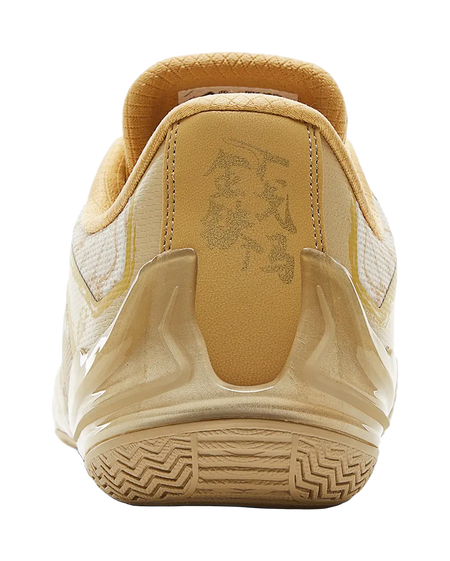 PEAK Cushioning, Slip Resistant, Coverage, And Rebound Low top Basketball Shoes Mens Yellow Brown Gold  vjsneaker.com