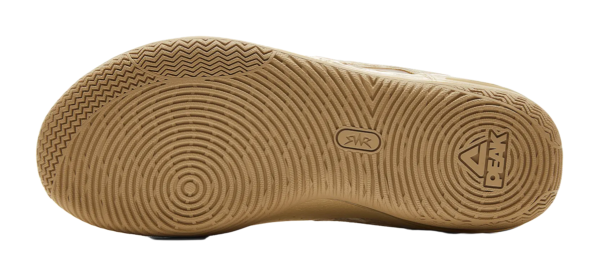 PEAK Cushioning, Slip Resistant, Coverage, And Rebound Low top Basketball Shoes Mens Yellow Brown Gold  vjsneaker.com