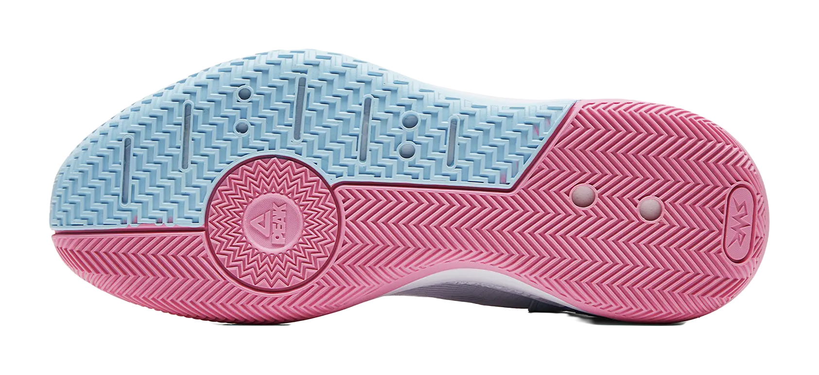 PEAK Hero 2 Basketball Shoes Mens Low top All White Fine Blue 