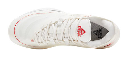 PEAK Lightness 3.0 Cushioning Slip Resistant Low Top Basketball Shoes Mens Ivory Red 