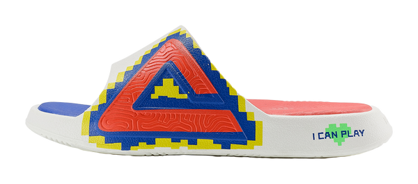 PEAK Slide Slippers Men's Ecru Orange Red 