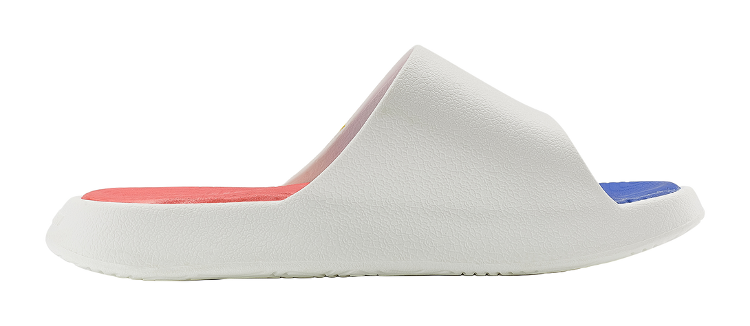 PEAK Slide Slippers Men's Ecru Orange Red 