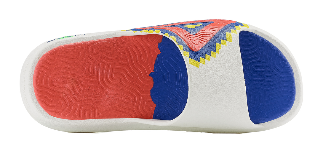 PEAK Slide Slippers Men's Ecru Orange Red 