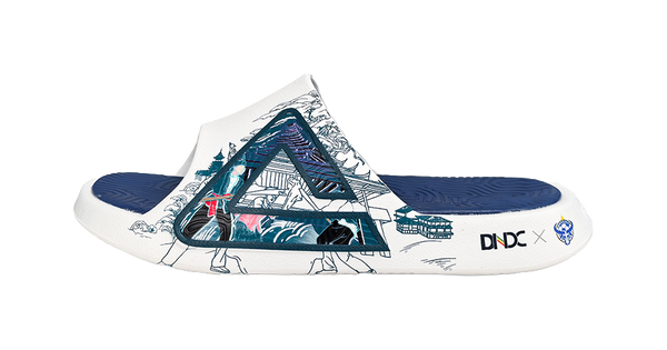 PEAK Slide Slippers Men's White Blue 
