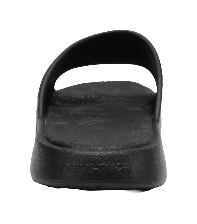 PEAK Slip Resistant Abrasion Resistant Slide Slippers Unisex Black 