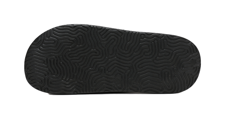 PEAK Slip Resistant Abrasion Resistant Slide Slippers Unisex Black 