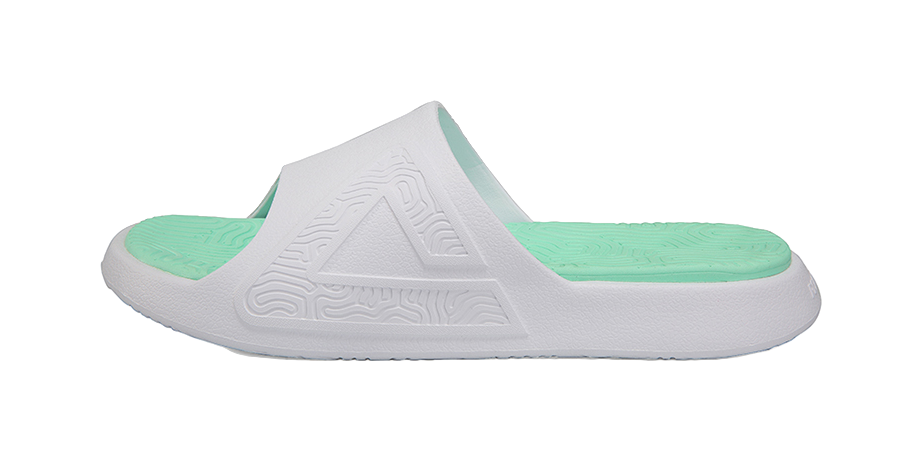 PEAK Slip Resistant Abrasion Resistant Slide Slippers Unisex White 