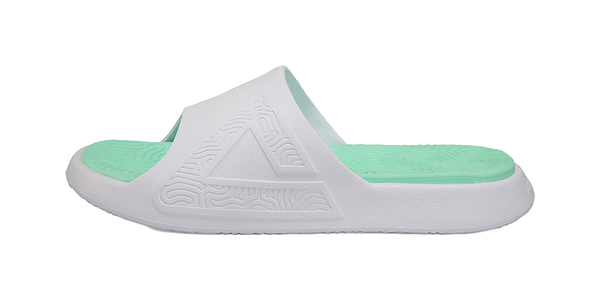 PEAK Slip Resistant Abrasion Resistant Slide Slippers Unisex White 