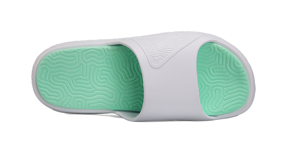 PEAK Slip Resistant Abrasion Resistant Slide Slippers Unisex White 