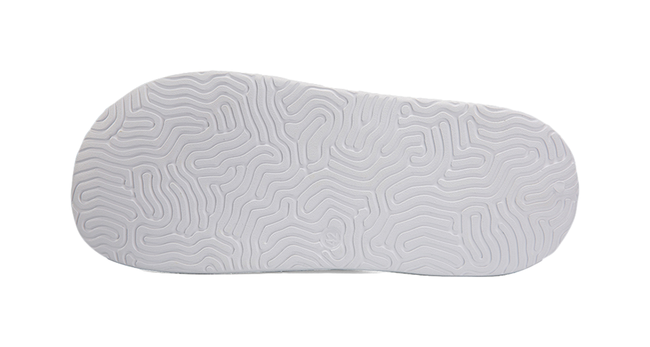 PEAK Slip Resistant Abrasion Resistant Slide Slippers Unisex White 