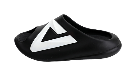 PEAK Slip Resistant Abrasion Resistant Taichi Chubby Slippers, Sports Slippers Unisex Black Milk White 