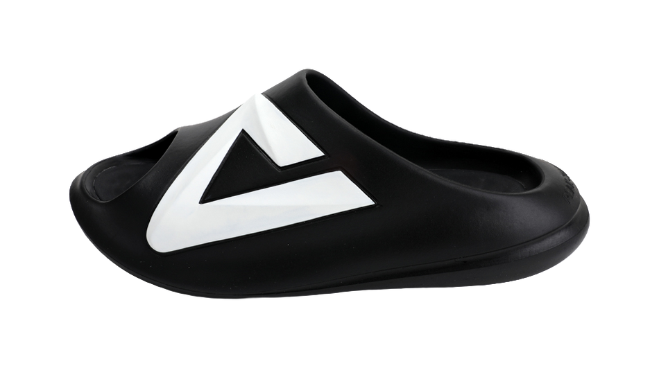 PEAK Slip Resistant Abrasion Resistant Taichi Chubby Slippers, Sports Slippers Unisex Black Milk White 